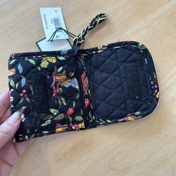 Vera Bradley Small Zip Bifold Wallet Floral Pattern Quilted Cottagecore - Picture 4 of 8